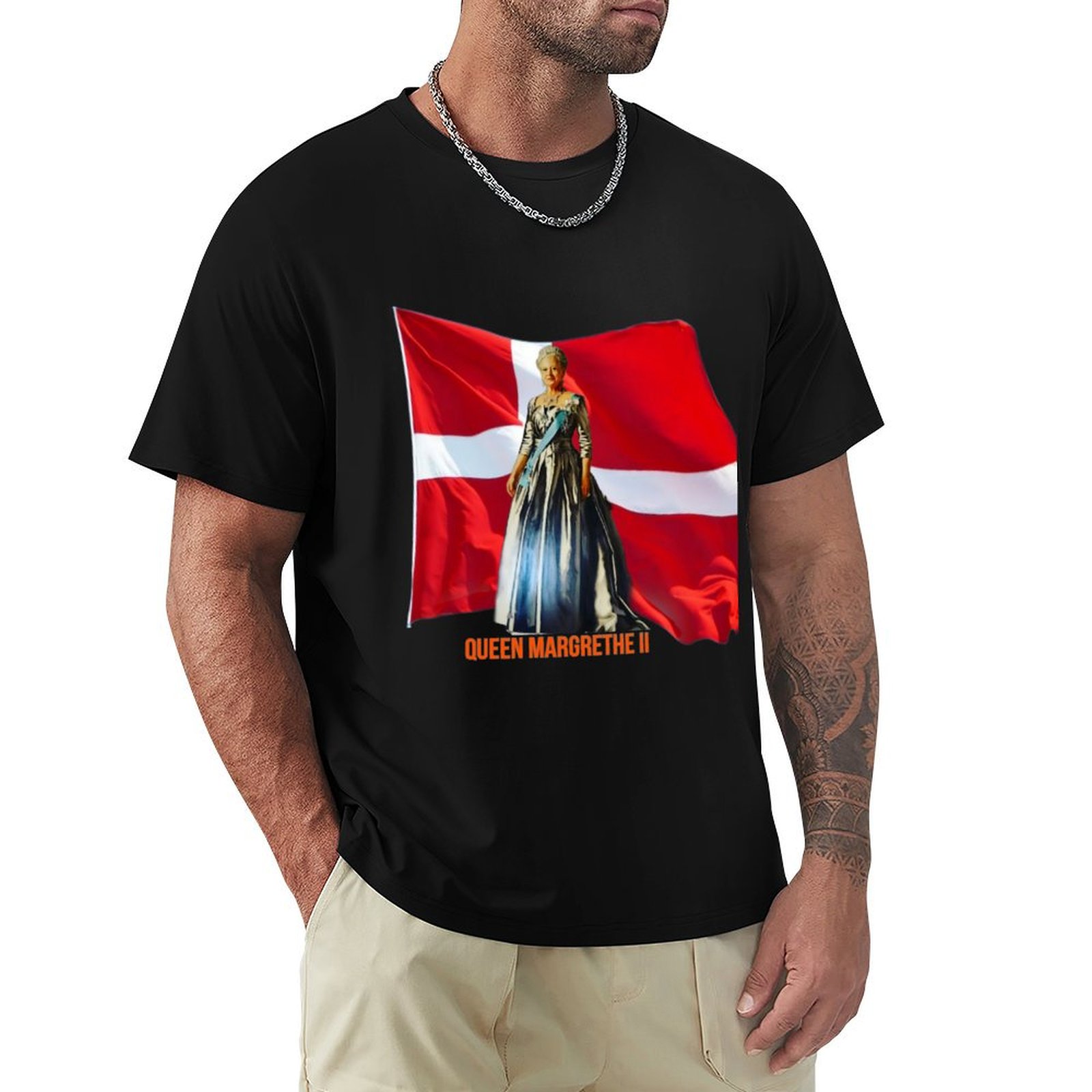 Queen Margrethe II T-Shirt Str - огляд і ціна Queen Street Fashion