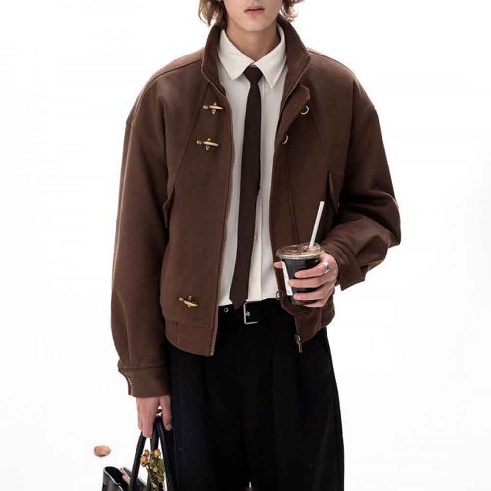 2025 Winter New Men's Solid Co - огляд і ціна Street Fashion Men 2025