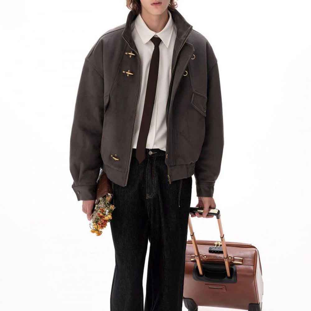 2025 Winter New Men's Solid Co - огляд і ціна Street Fashion Men 2025