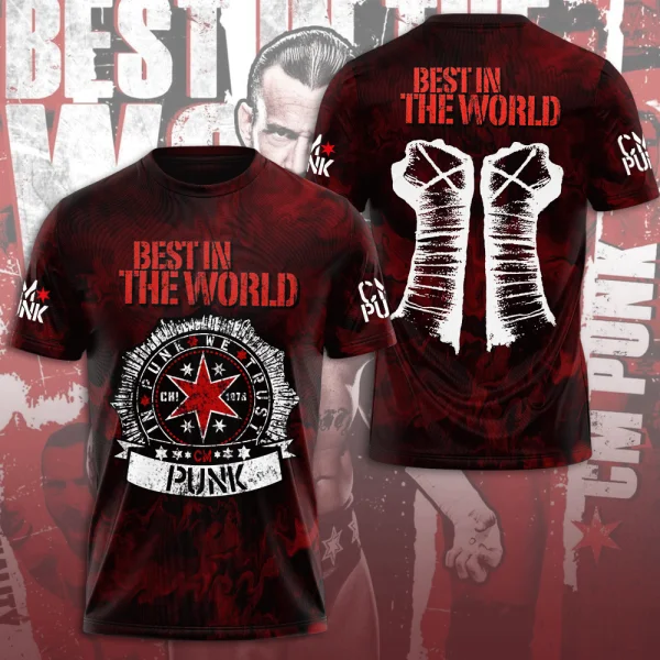 CM Punk 3D All Over Print T-Sh - огляд і ціна Street Fashion For Short Guys